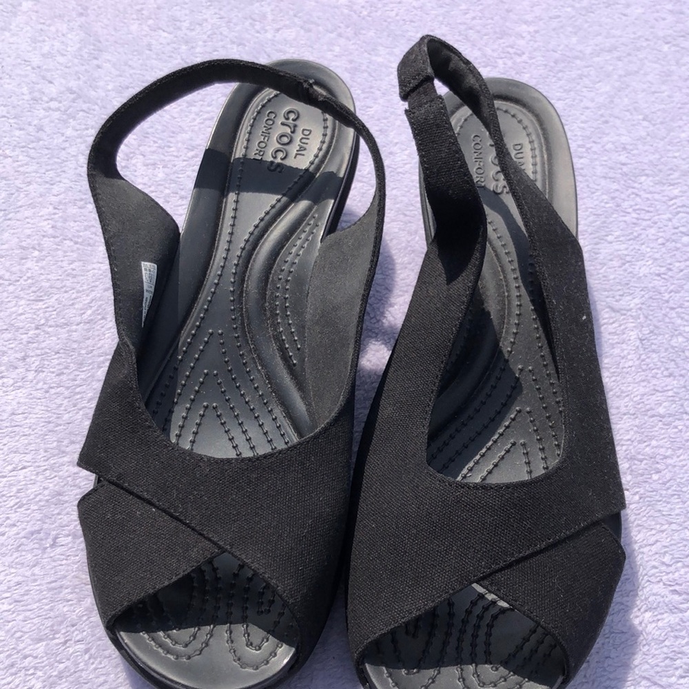 Black Crocs Slingback
